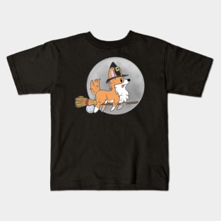 Witch Corgi Kids T-Shirt